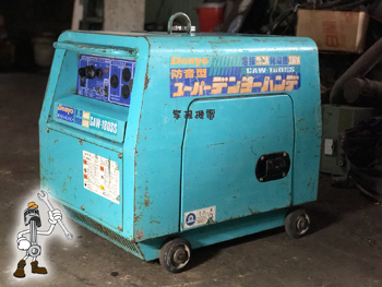 【售出-供參考】日本外匯中古 DENYO 電友 GAW-180SS《防音型》汽油引擎電焊發電機